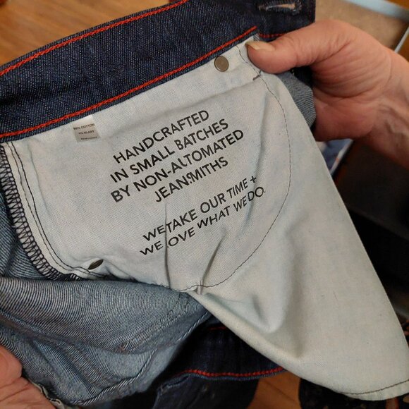 Raleigh Denim Jones W 33 – Cone Mills Denim – Made in USA – Handcrafted by Marie - Picture 12 of 13